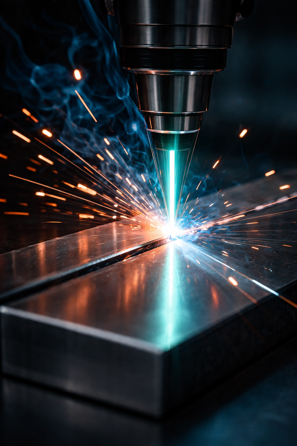 Proces spawania laserowego detali metalowych